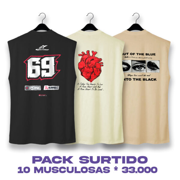 PACK SURTIDO (MUSCULOSAS )