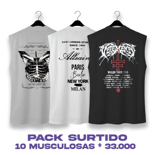 PACK SURTIDO (MUSCULOSAS )