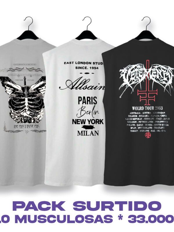 PACK SURTIDO (MUSCULOSAS )