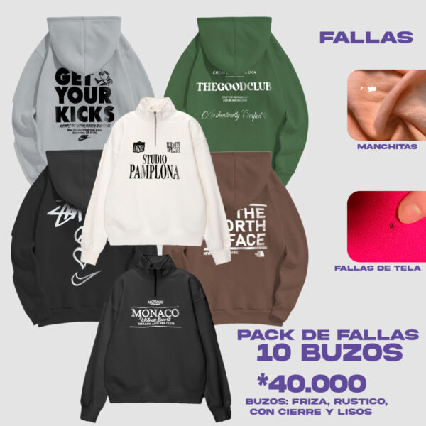 PACK SURTIDO DE FALLAS BUZOS