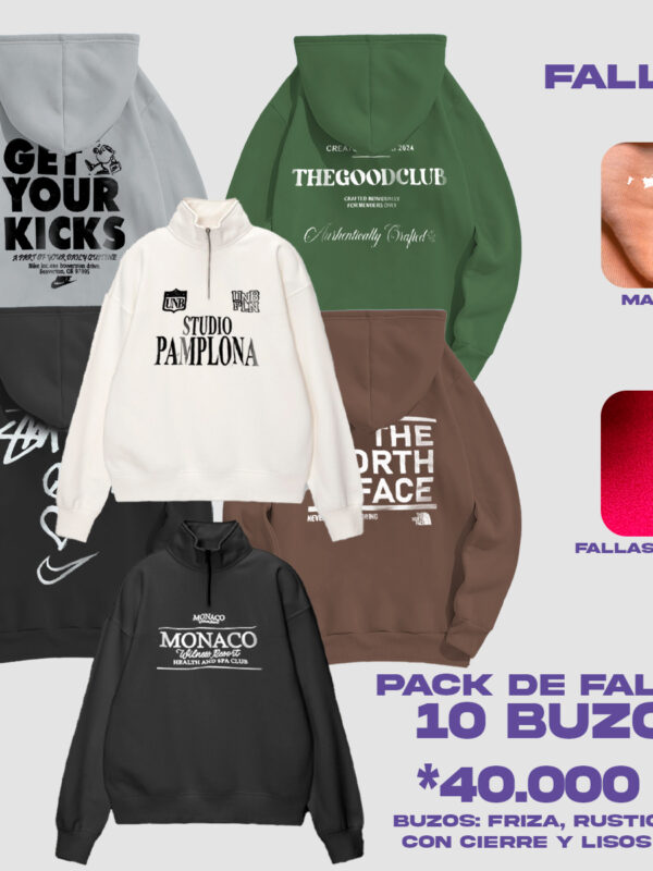 PACK SURTIDO DE FALLAS BUZOS