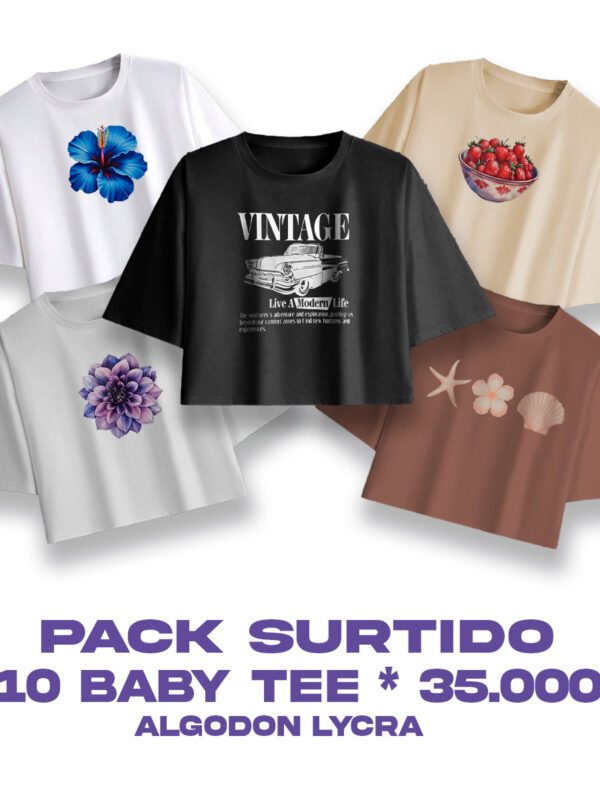 PACK SURTIDO DE BABY TEE
