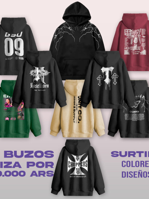PACK SURTIDO DE 10 BUZOS FRIZA