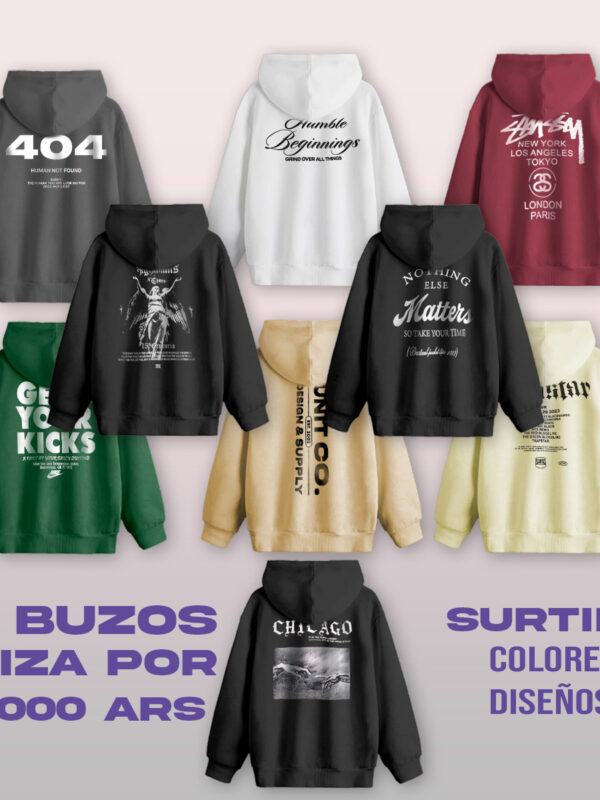 PACK SURTIDO DE 10 BUZOS FRIZA