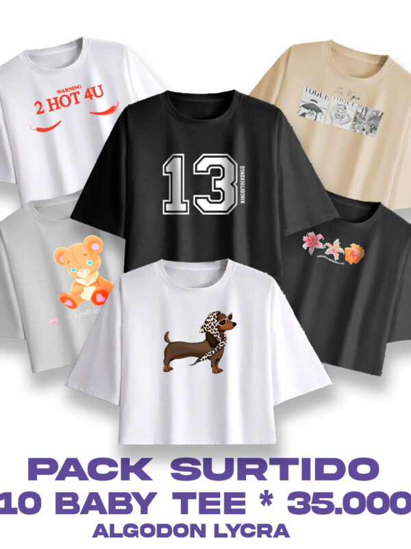 PACK SURTIDO DE BABY TEE NUEVAS