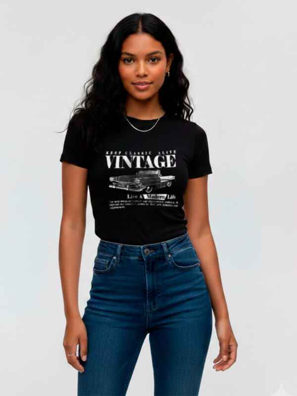 REMERA F Entallada VINTAGE