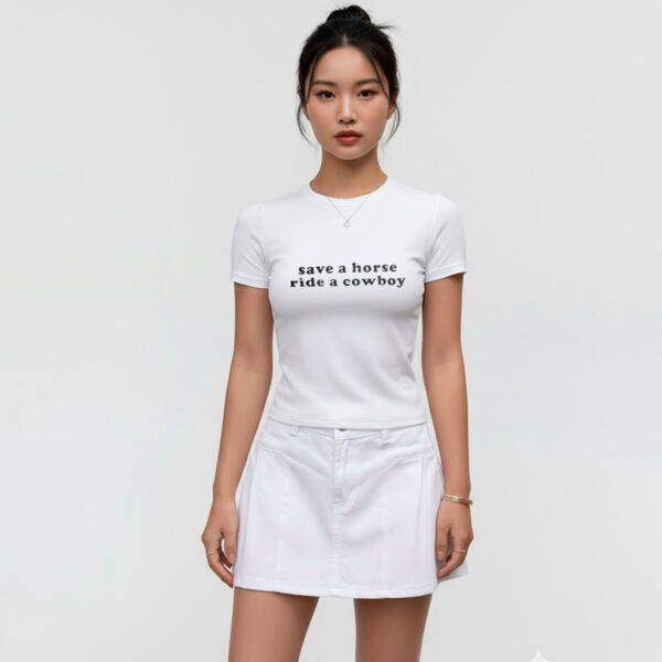 REMERA F Entallada SAVE A HORSE