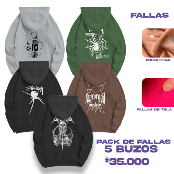 PACK SURTIDO DE 5 FALLAS BUZOS