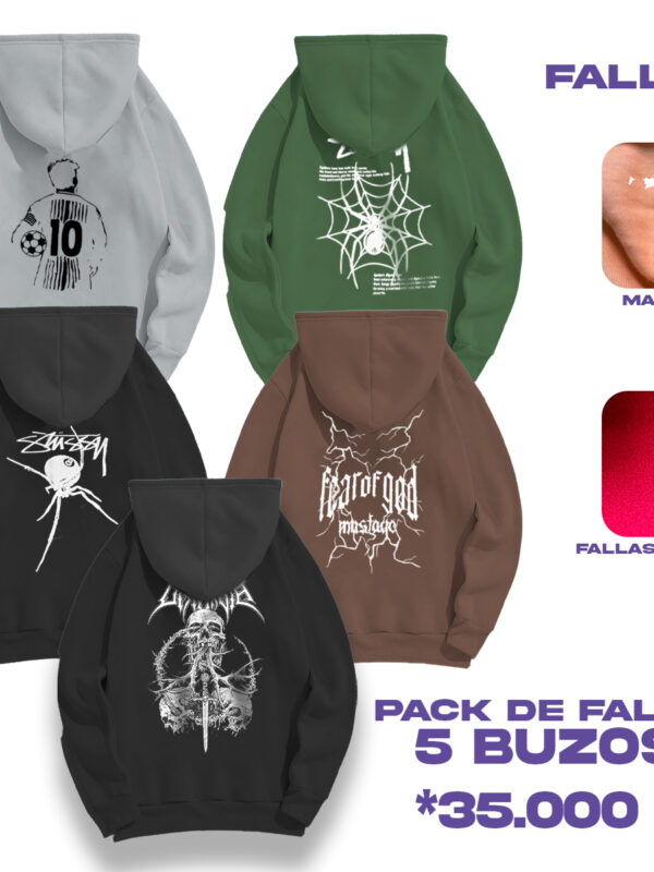 PACK SURTIDO DE 5 FALLAS BUZOS