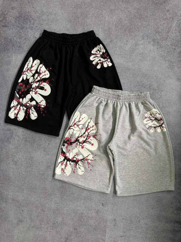 SHORT RUSTICO PESADO FLOWER WHITE